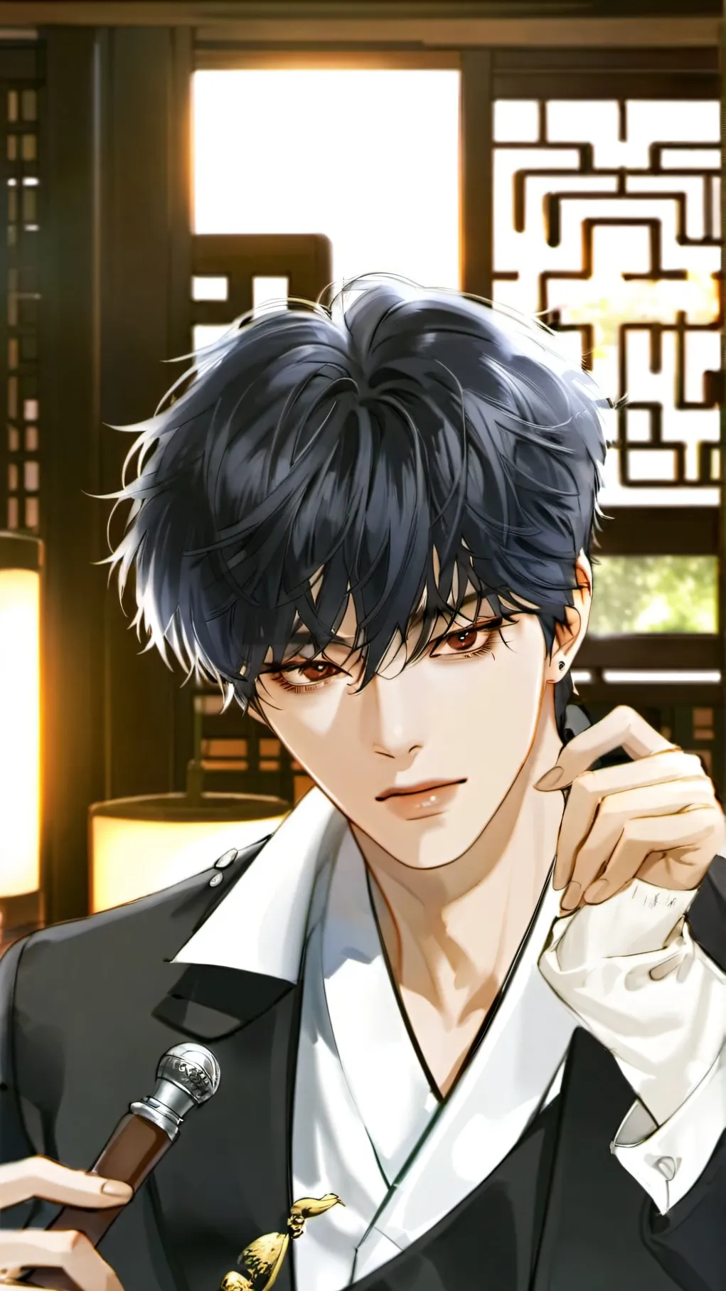 ai character: leon background