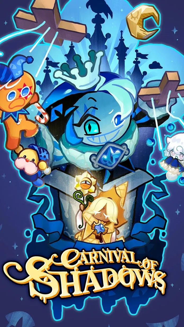 ai character: Shadow milk cookie background