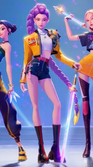 ai character: Huntrix background