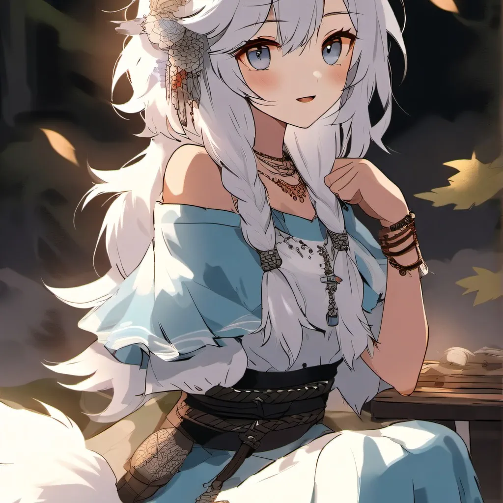 chat with ai character: arya the blue wolf