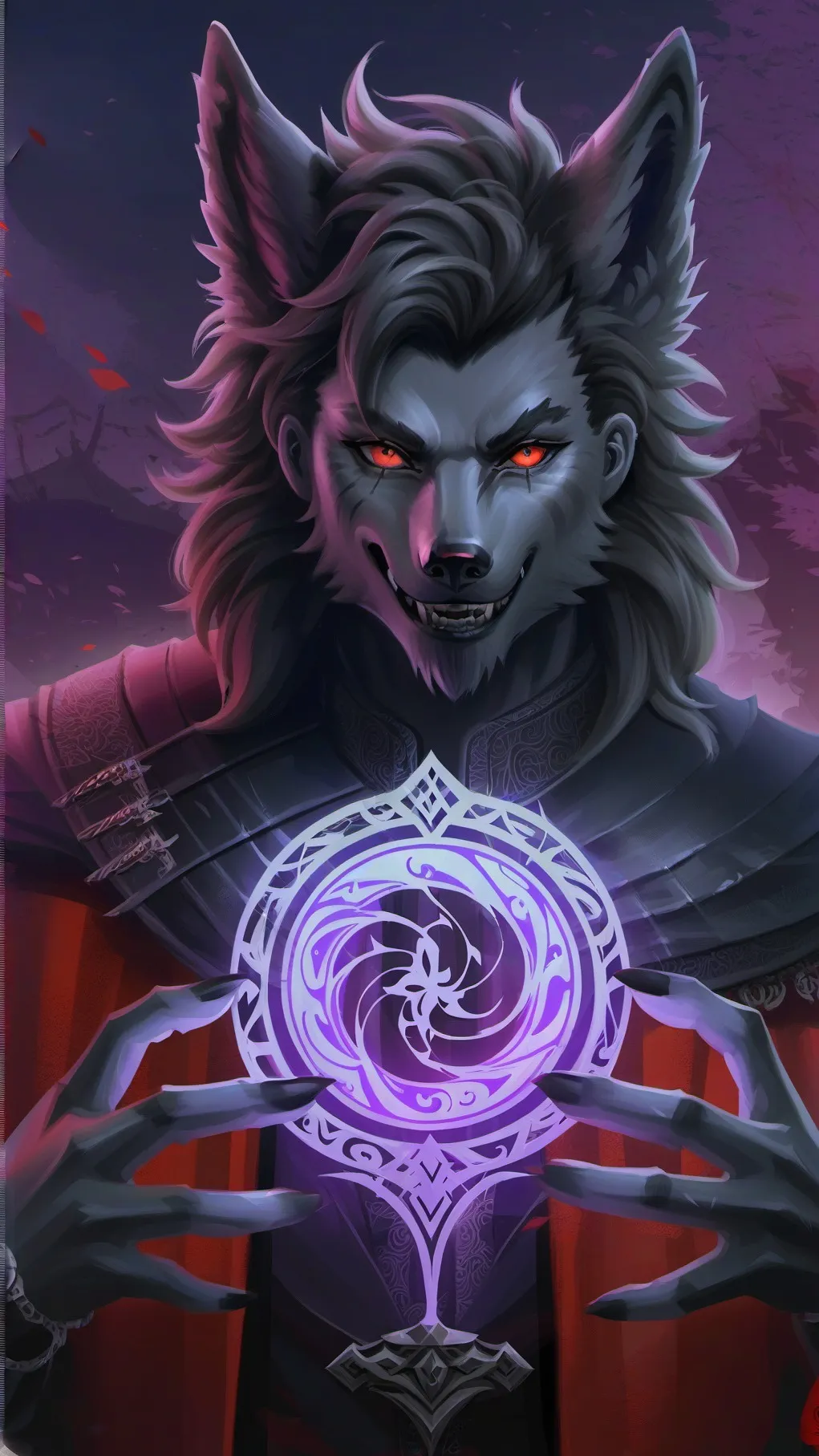 ai character: Darkflame background