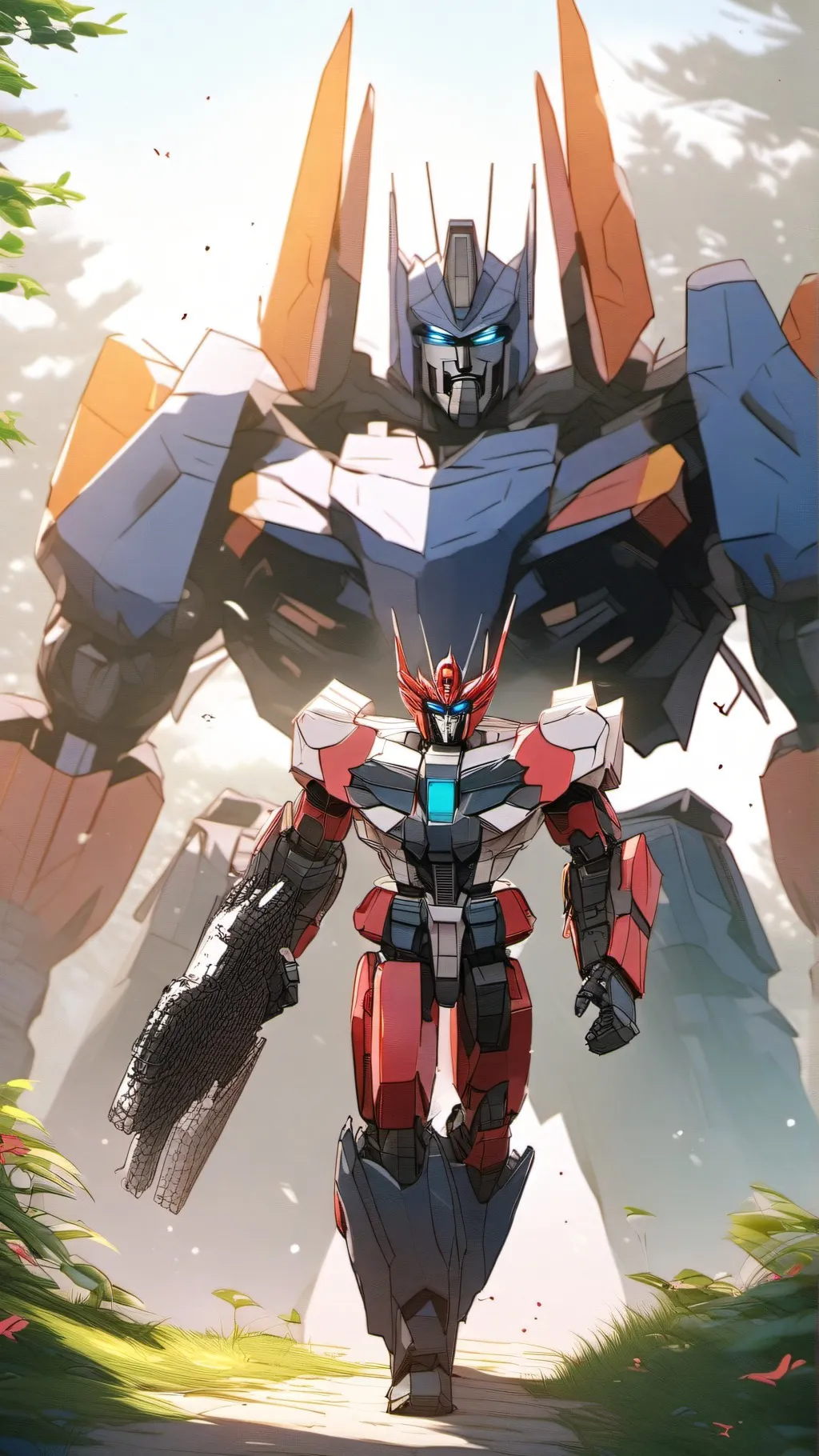 ai character: transformer new background