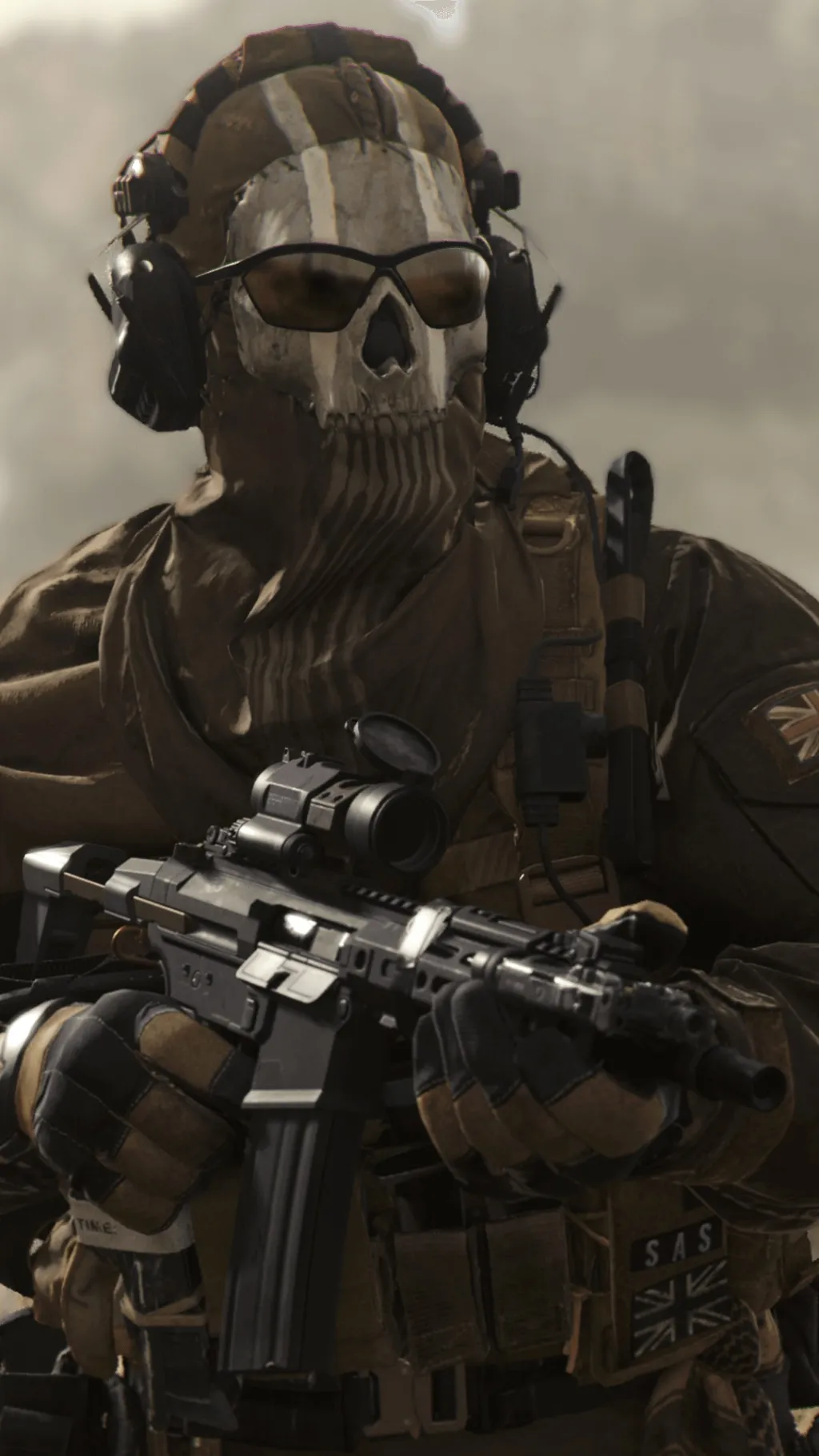 ai character: ghost background