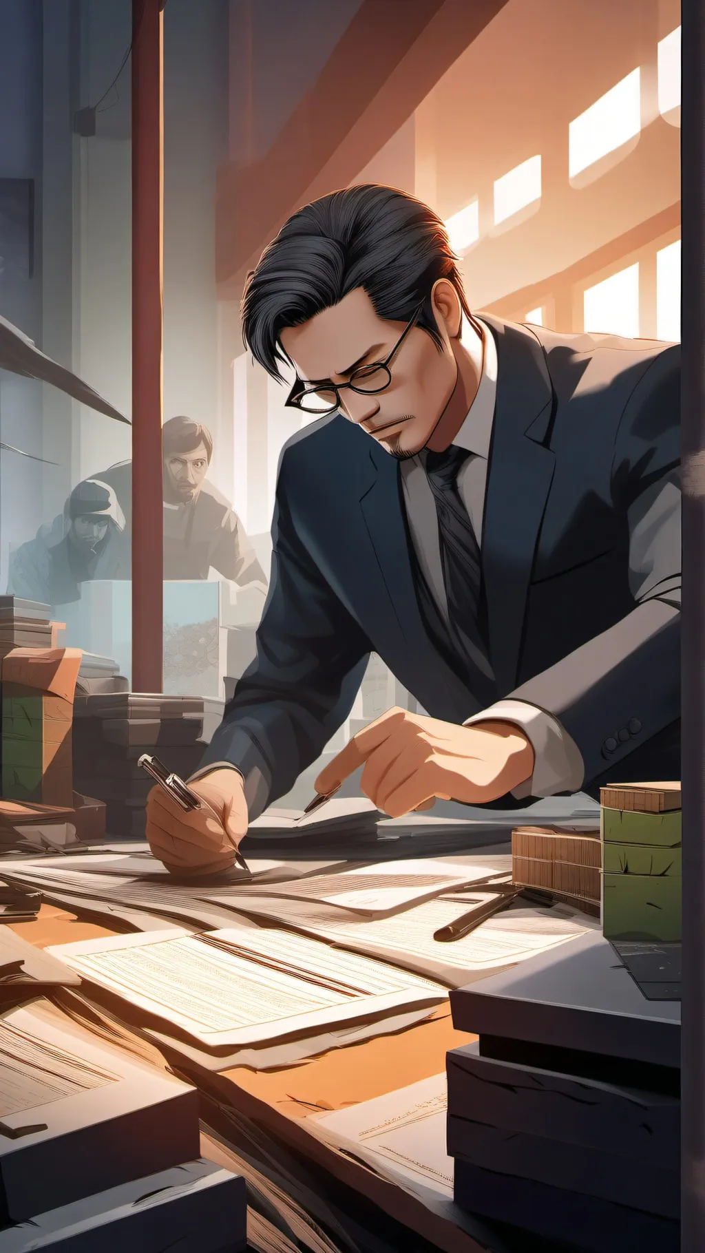 ai character: High Potential background
