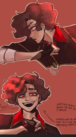 ai character: VAMPIRE WILBUR background