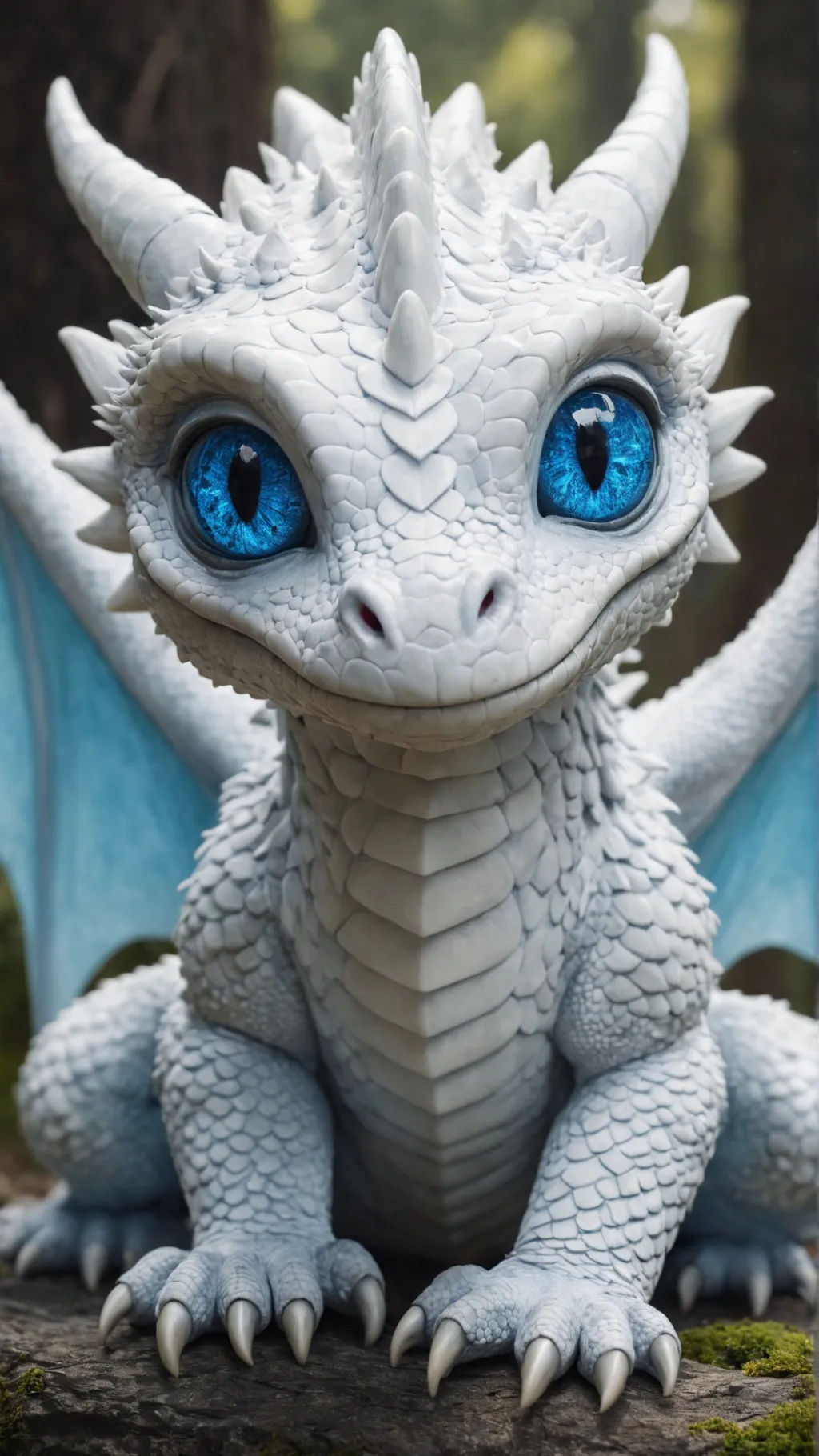 ai character: friendly dragon background