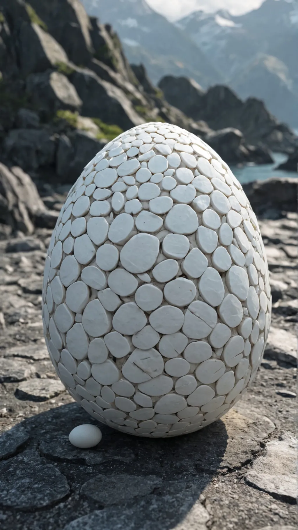 ai character: dragon egg background