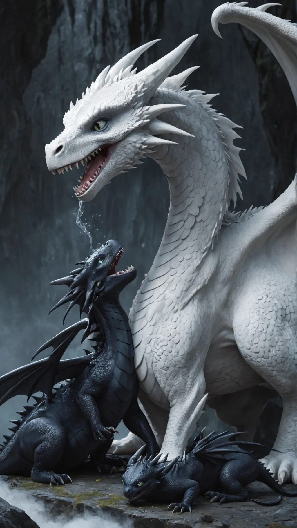 ai character: dragon mother,test background