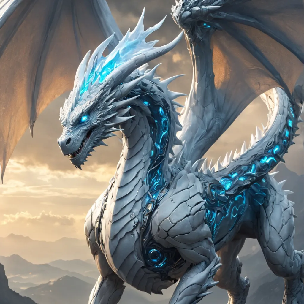 chat with ai character: bionical dragon
