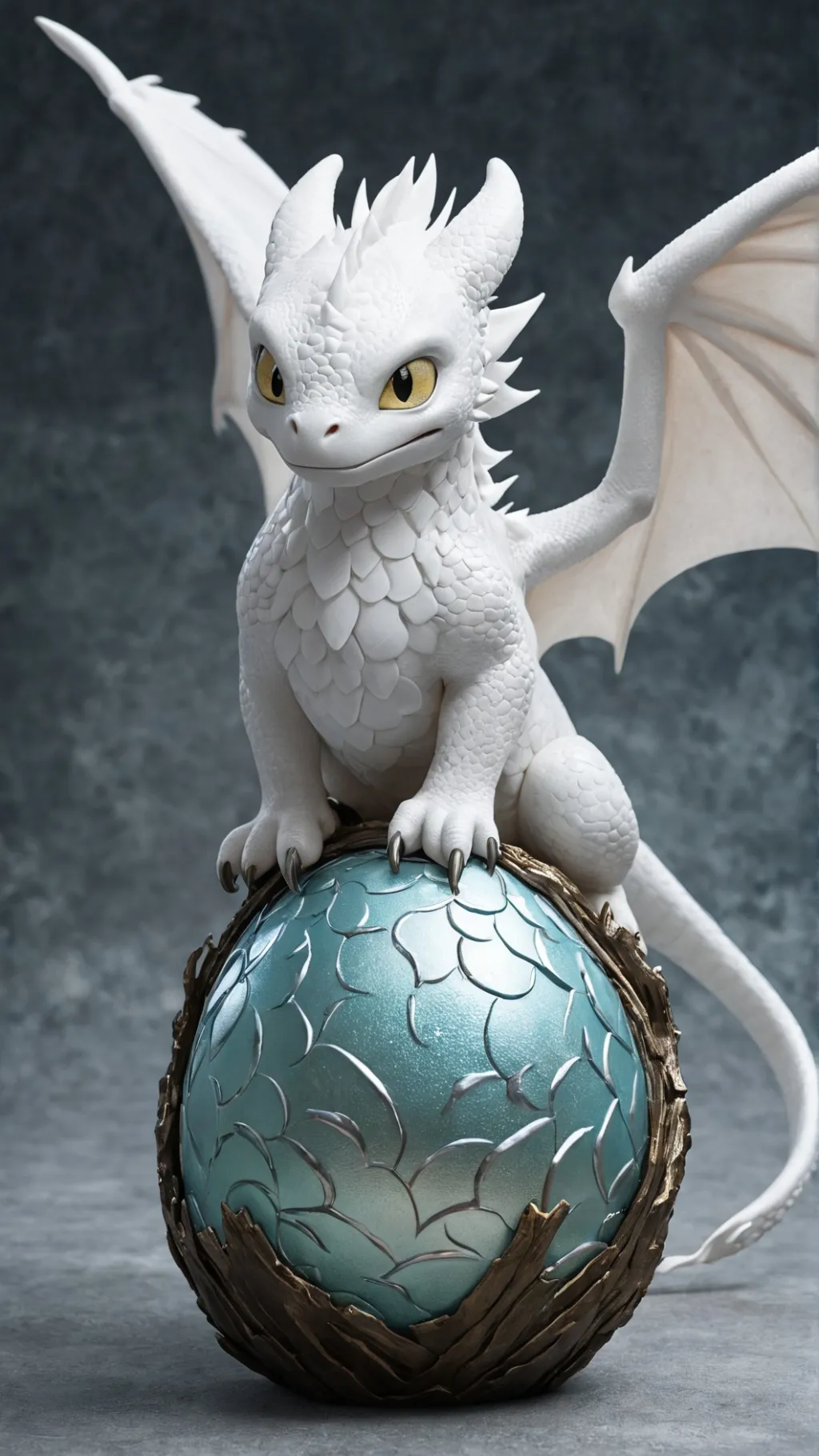 ai character: dragon egg background