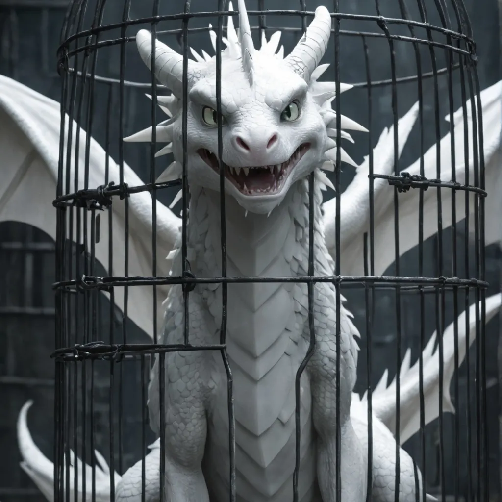 chat with ai character: captured dragon