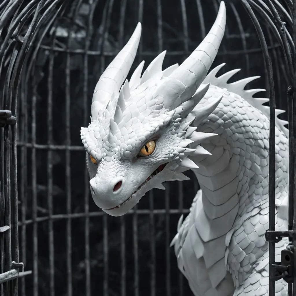 chat with ai character: captured dragon 
