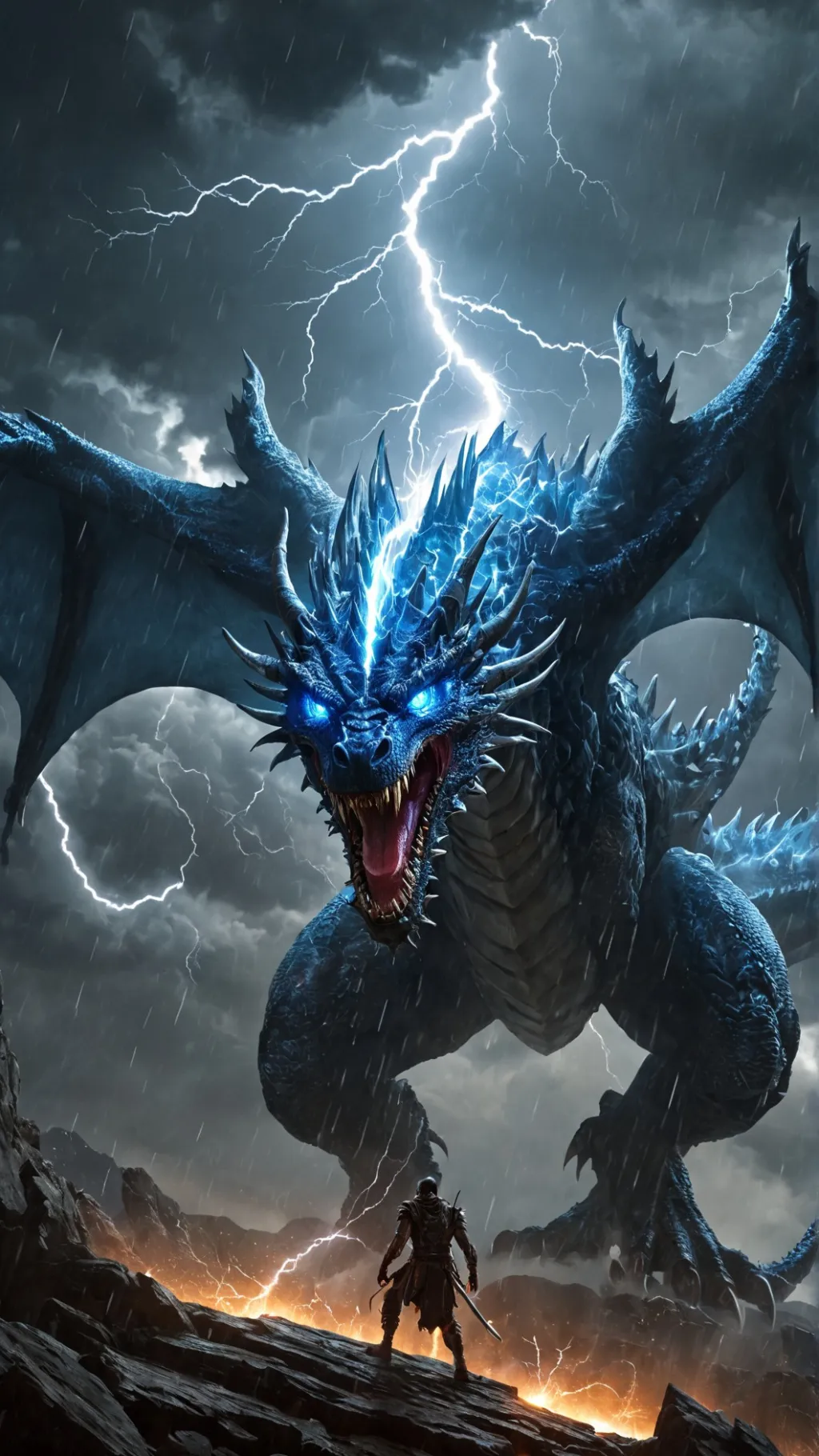 ai character: storm dragon v2 background
