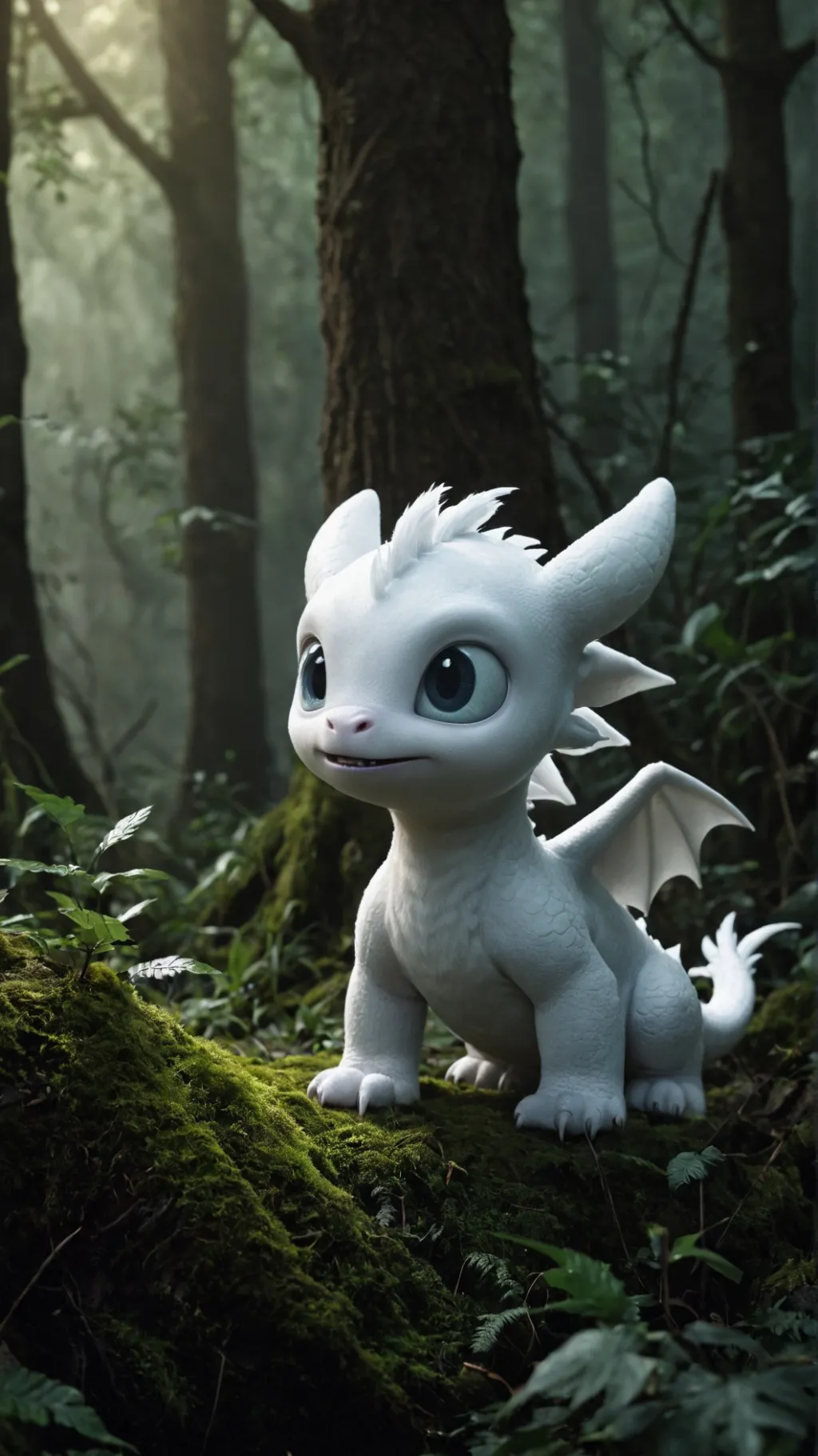 ai character: lonely lightfury background