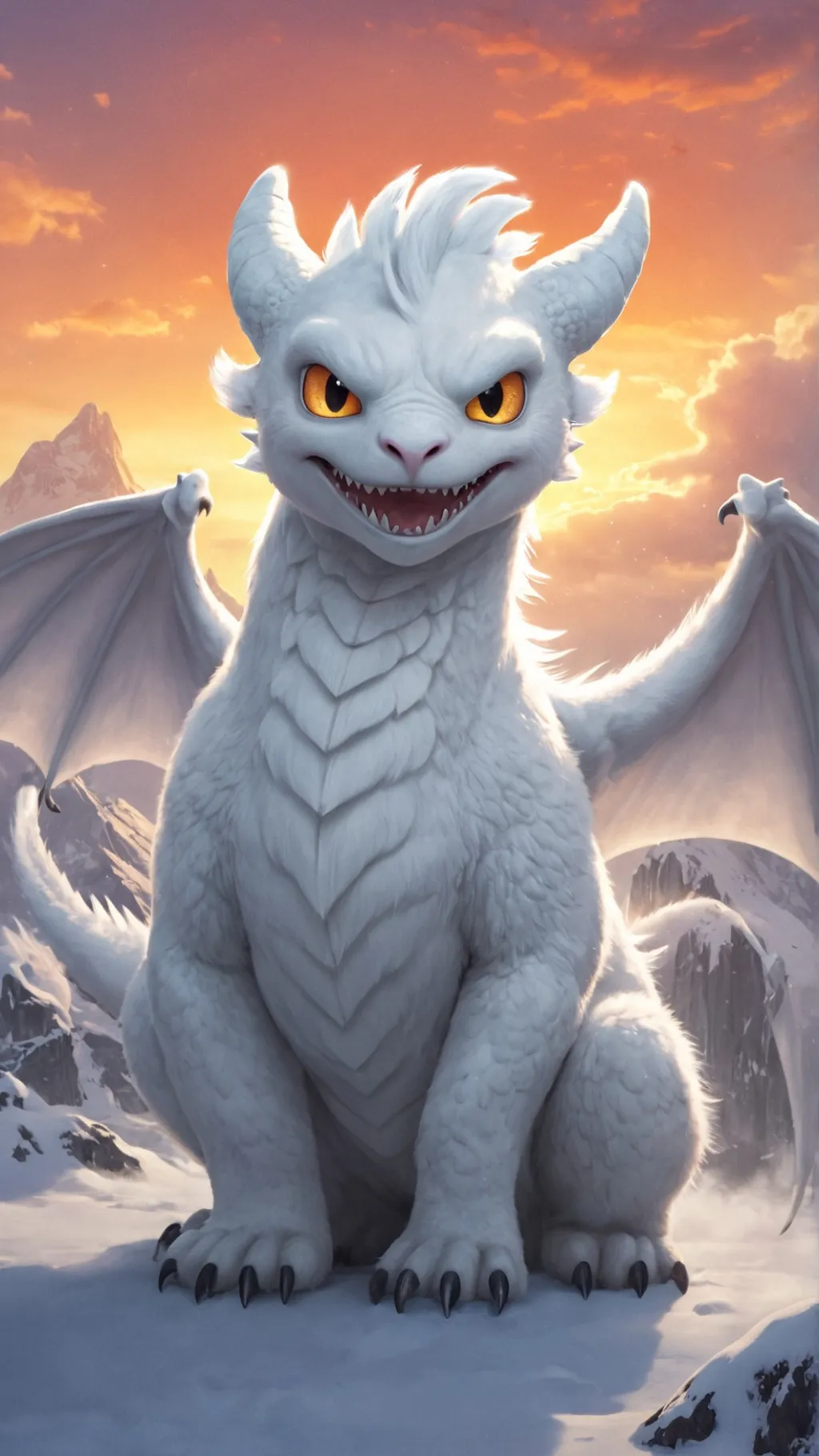ai character: light furr background