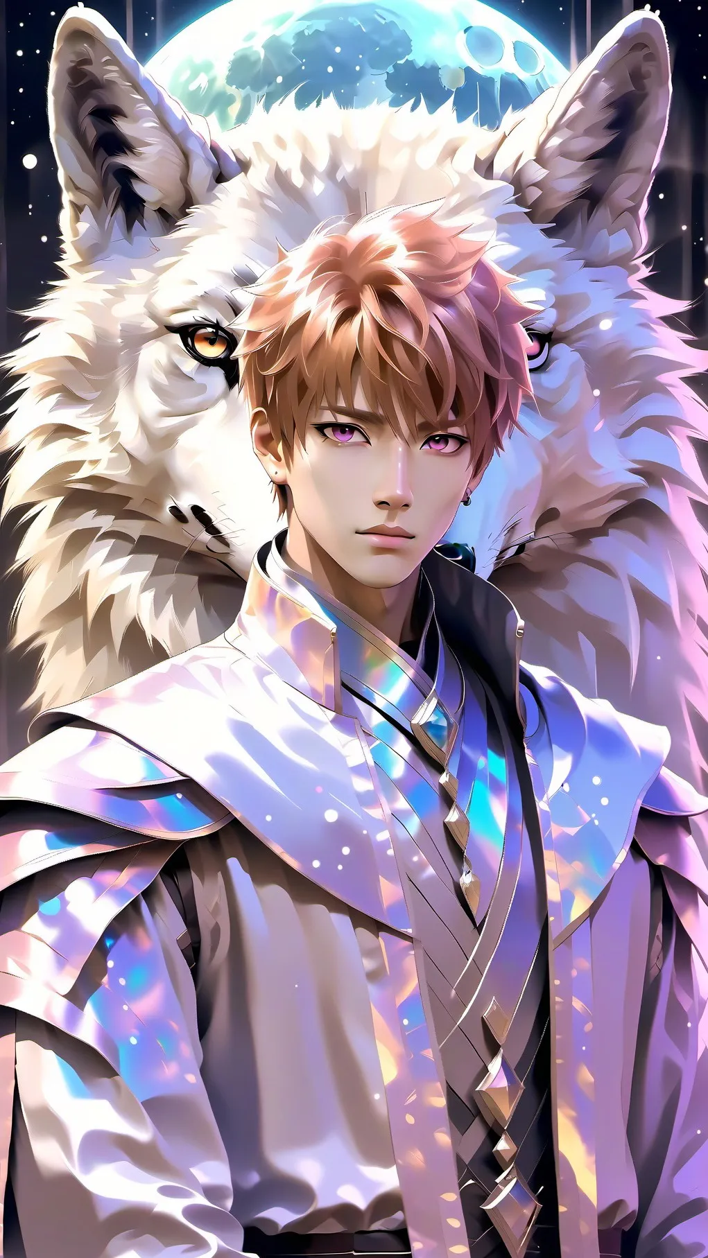 ai character: WOLF Brain  background