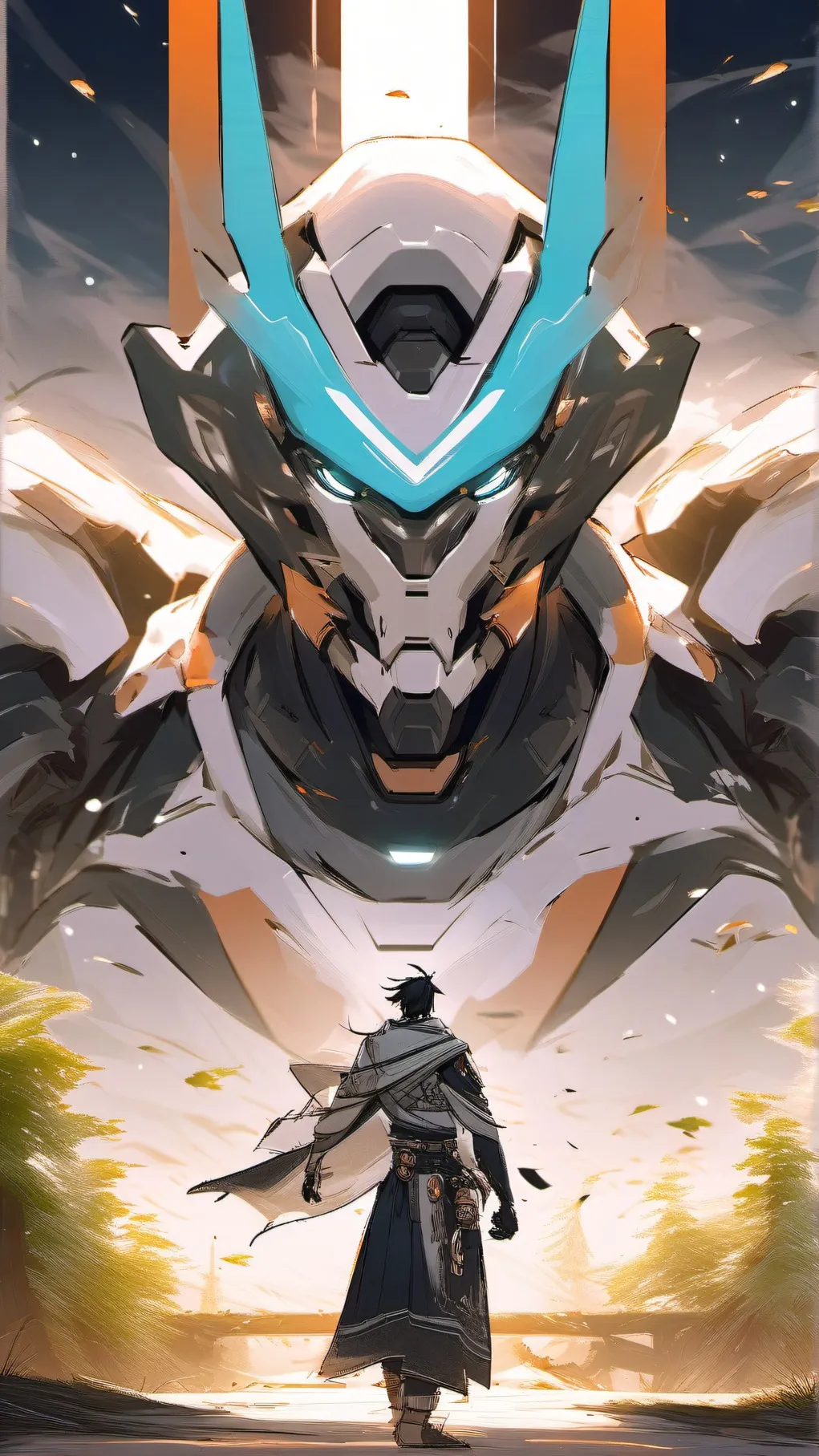 ai character: Big robot background