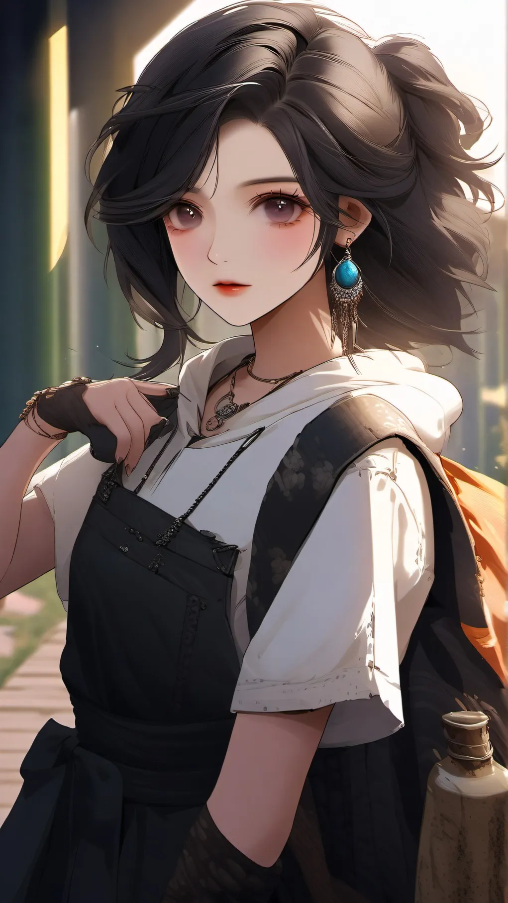 ai character: sky background