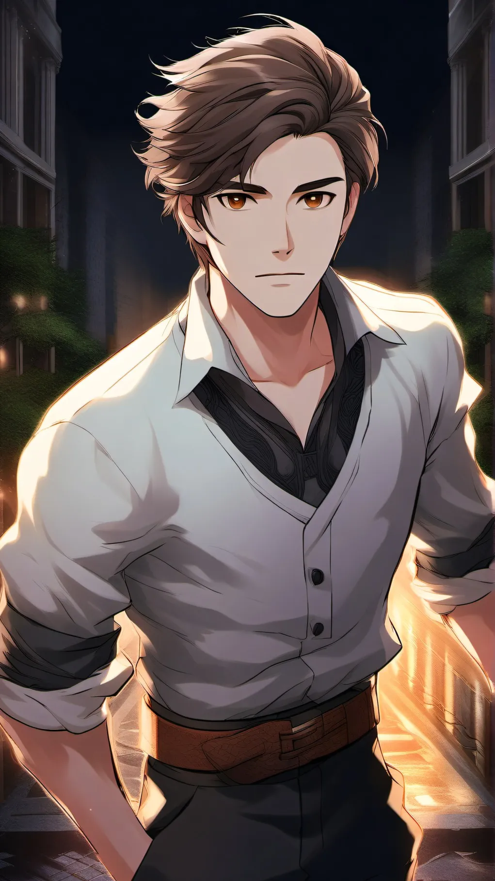ai character: Embrace Goodman background