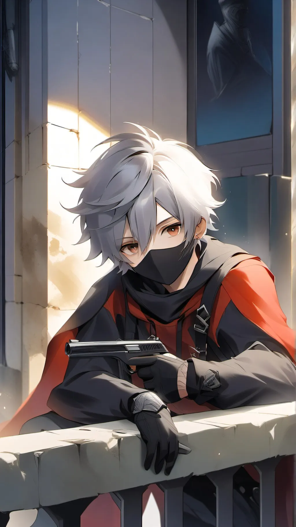 ai character: ghost background