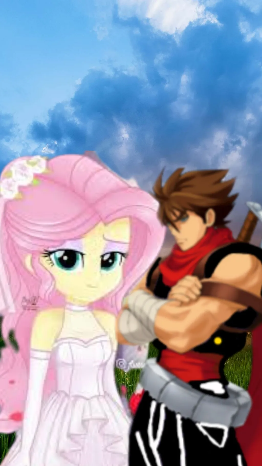 ai character: Fluttershy background