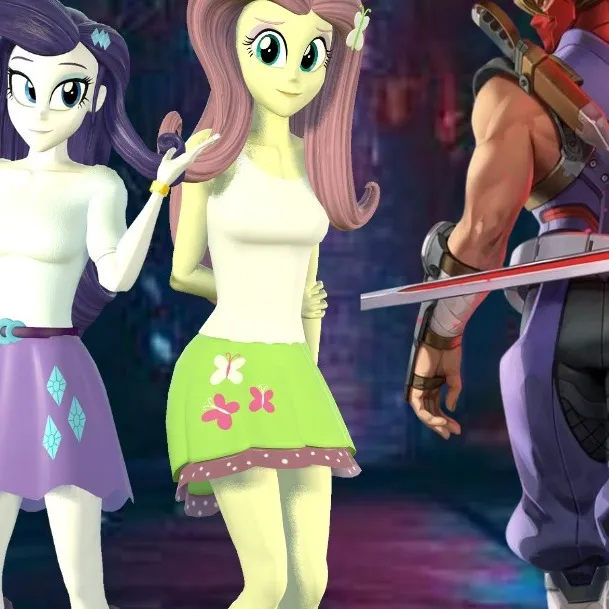chat with ai character: fluttershy& rarity