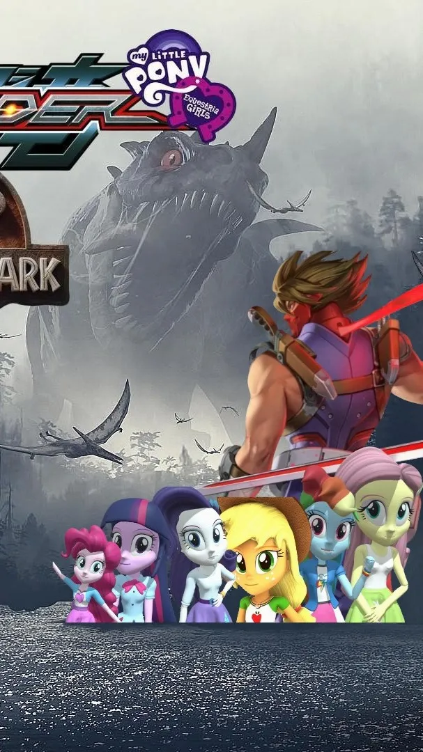 ai character: MLP&JURASSICISLAND background