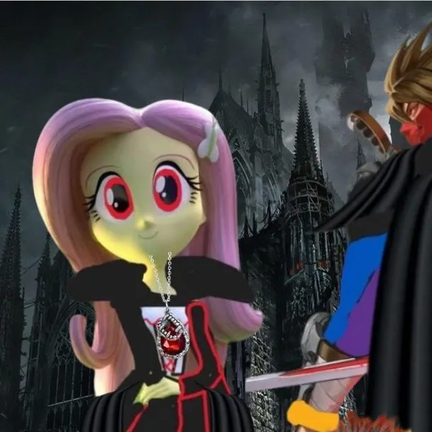 chat with ai character: VAMPIRE FLUTTERSHY