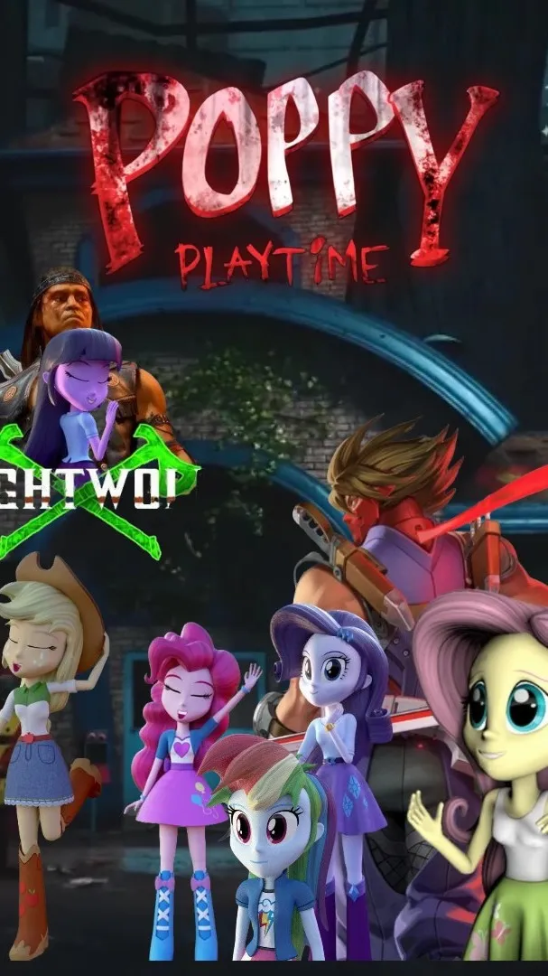 ai character: MLP& PLAYTIME S&N  background