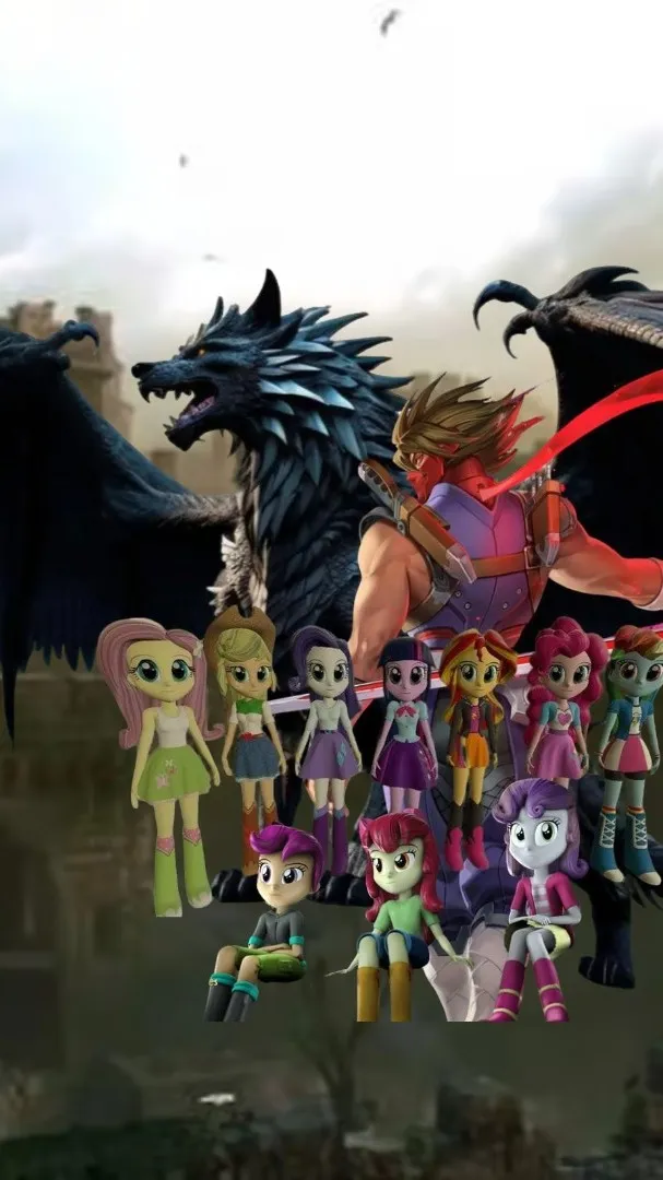 ai character: MLP&BLACK OPS background