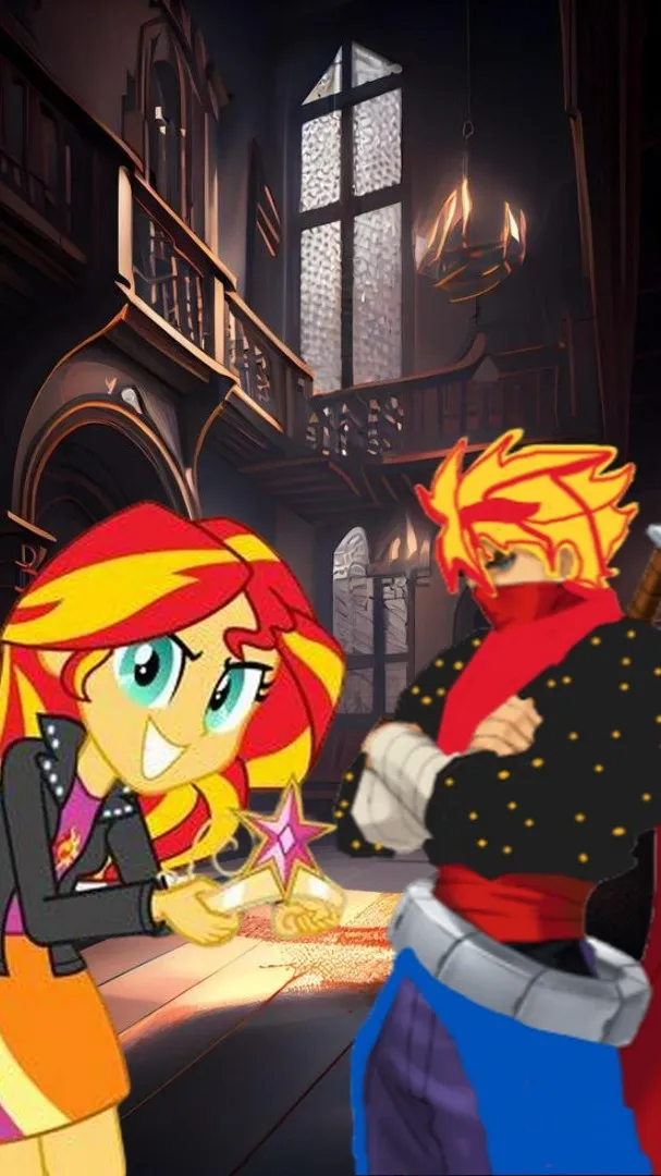 ai character: SUNSET STRIDER  background