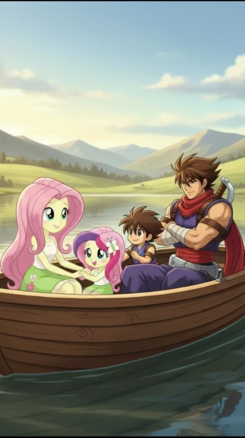 ai character: HIRYU FAMILY background