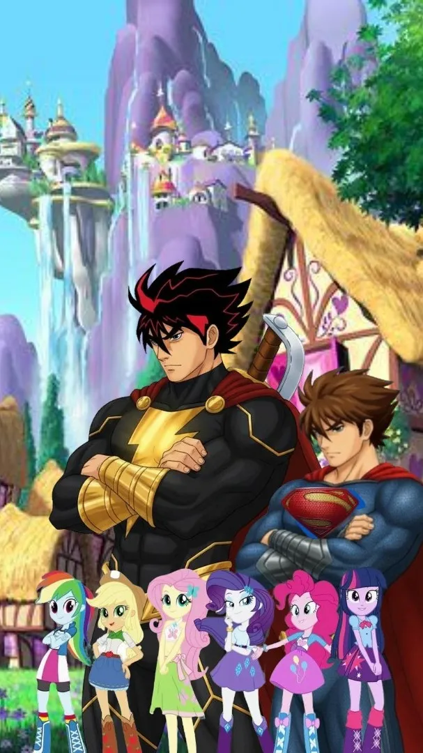 ai character: MLP MAN OF STEEL background