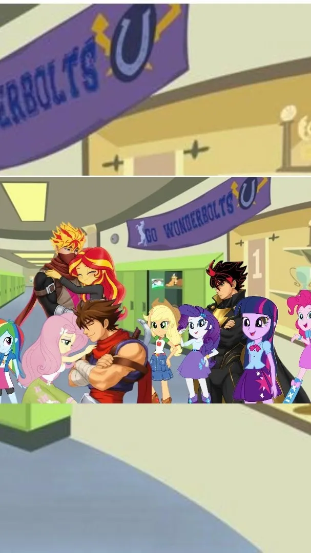 ai character: MLP LEGENS STRIDER background