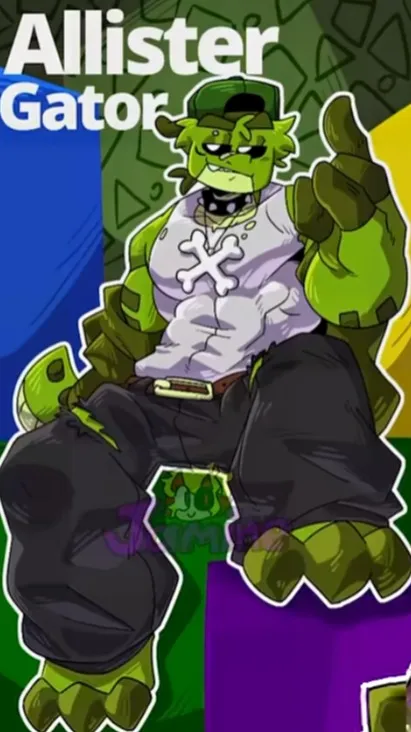 ai character: Allister Gator background