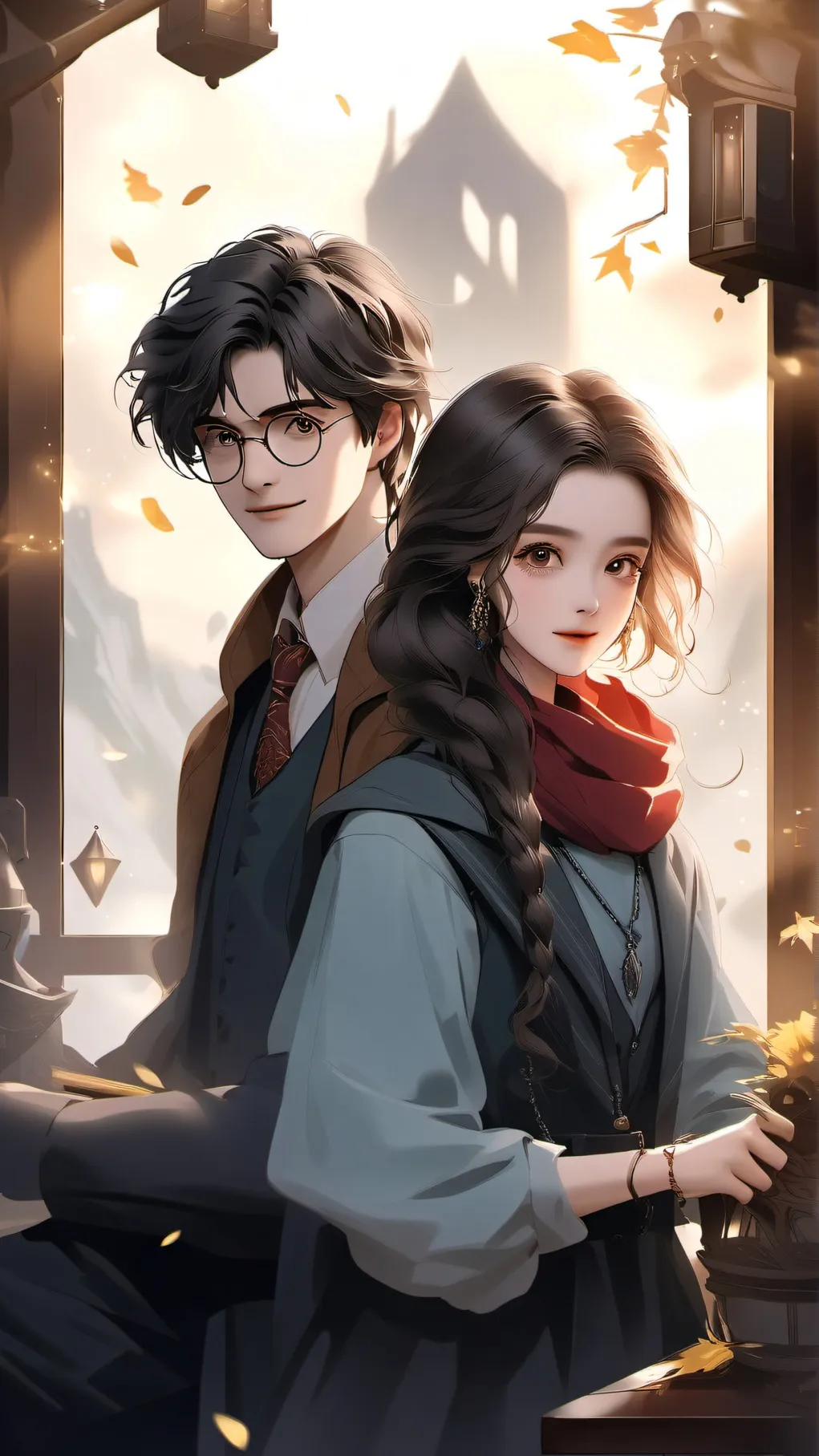 ai character: yn malfoy x harry  background