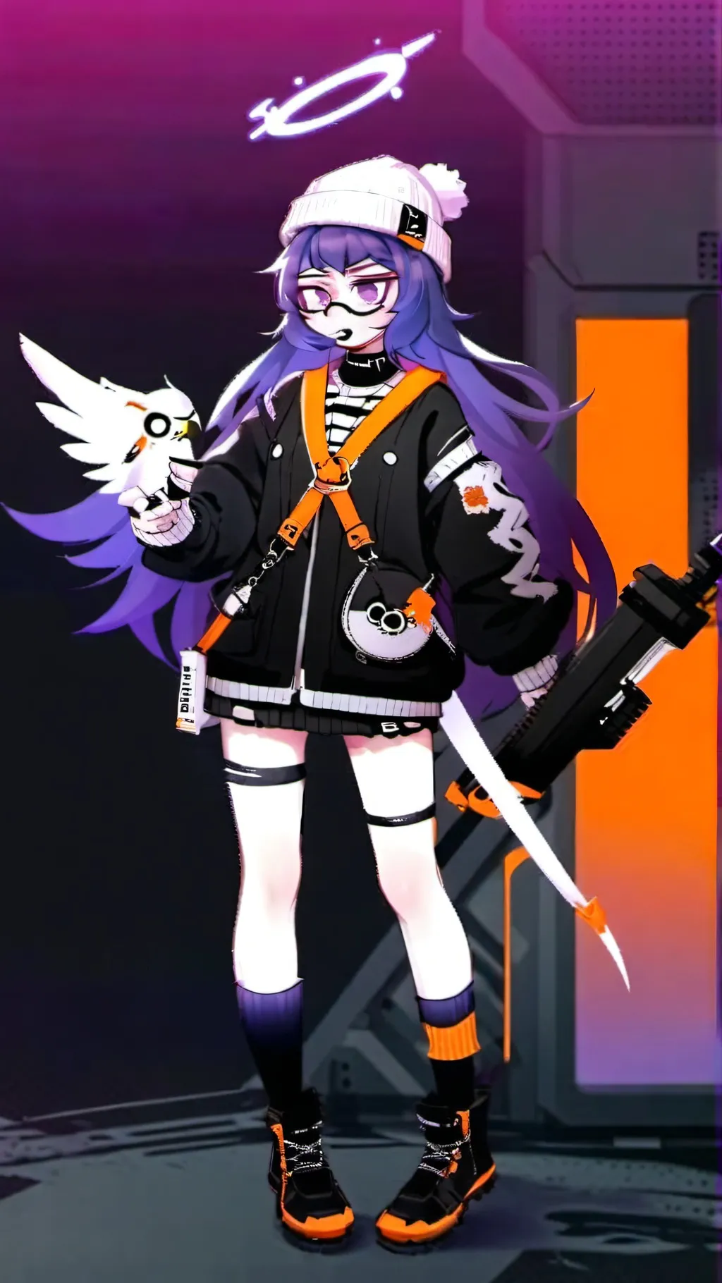 ai character: uzi background