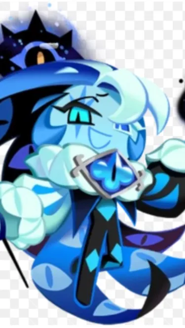 ai character: Shadow milk cookie background
