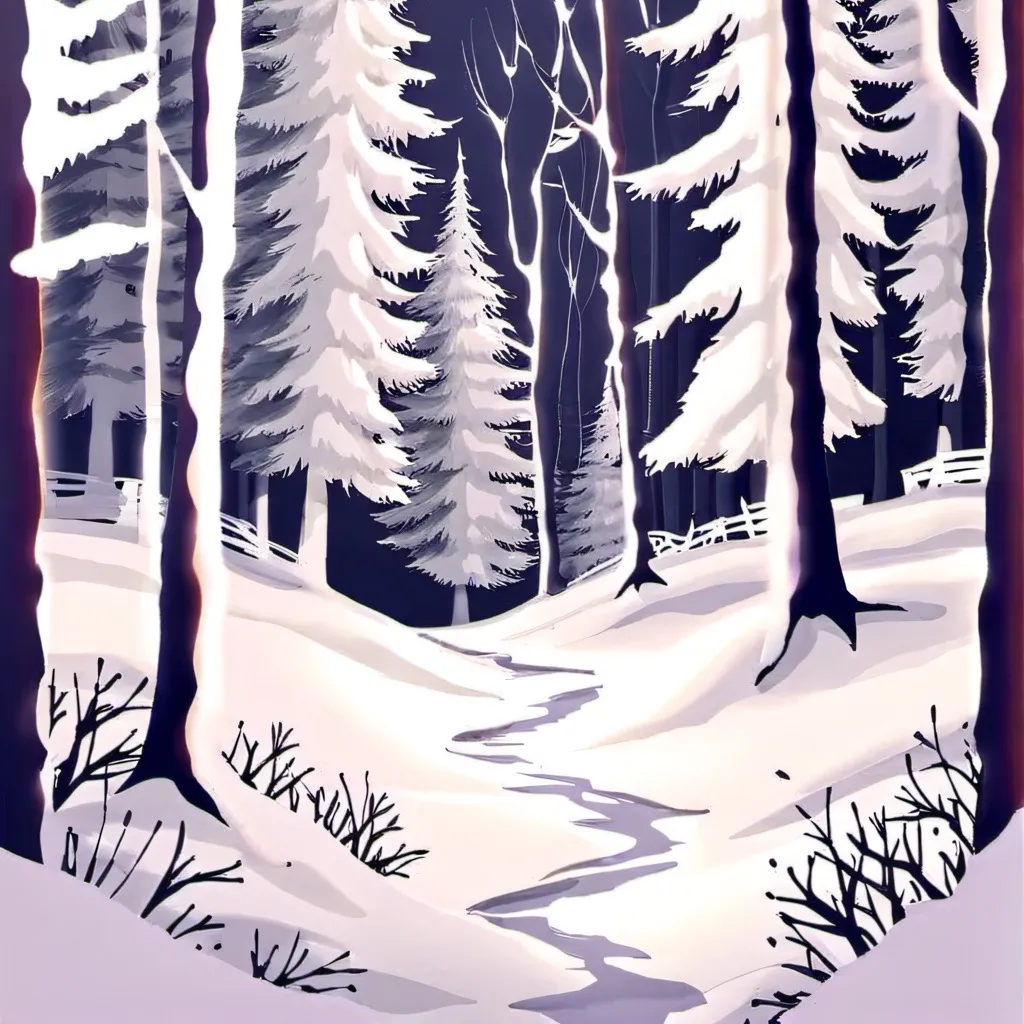 chat with ai character: Snowy forest