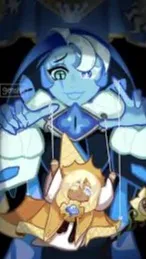 ai character: CRK 💙🩵✨🍨😇 background