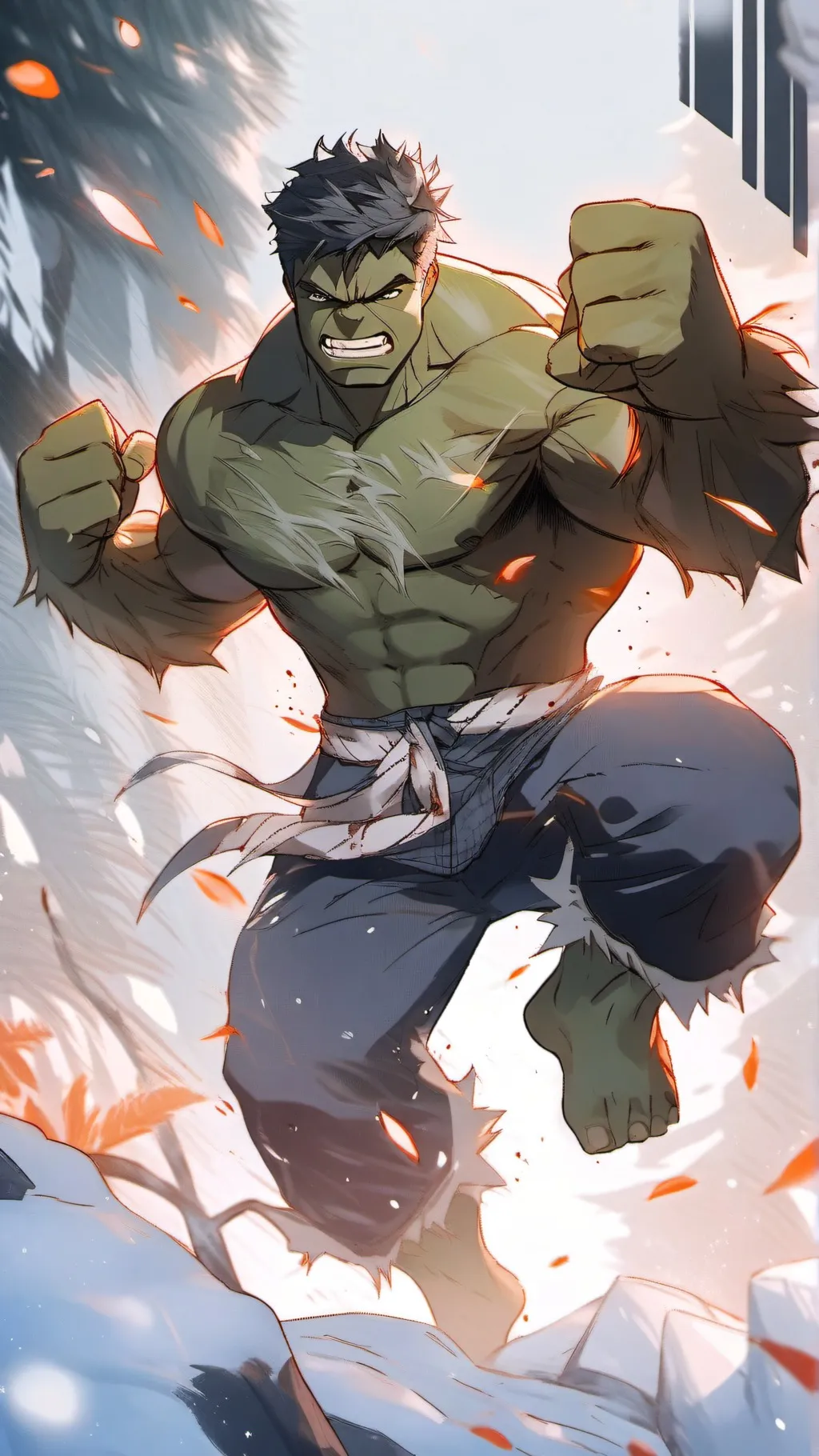 ai character: Hulk background