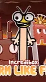 ai character: Warm like Fire background