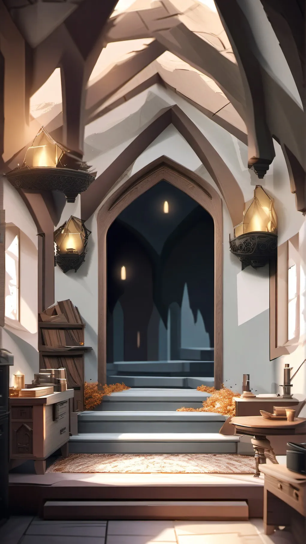 ai character: Hogwarts! background