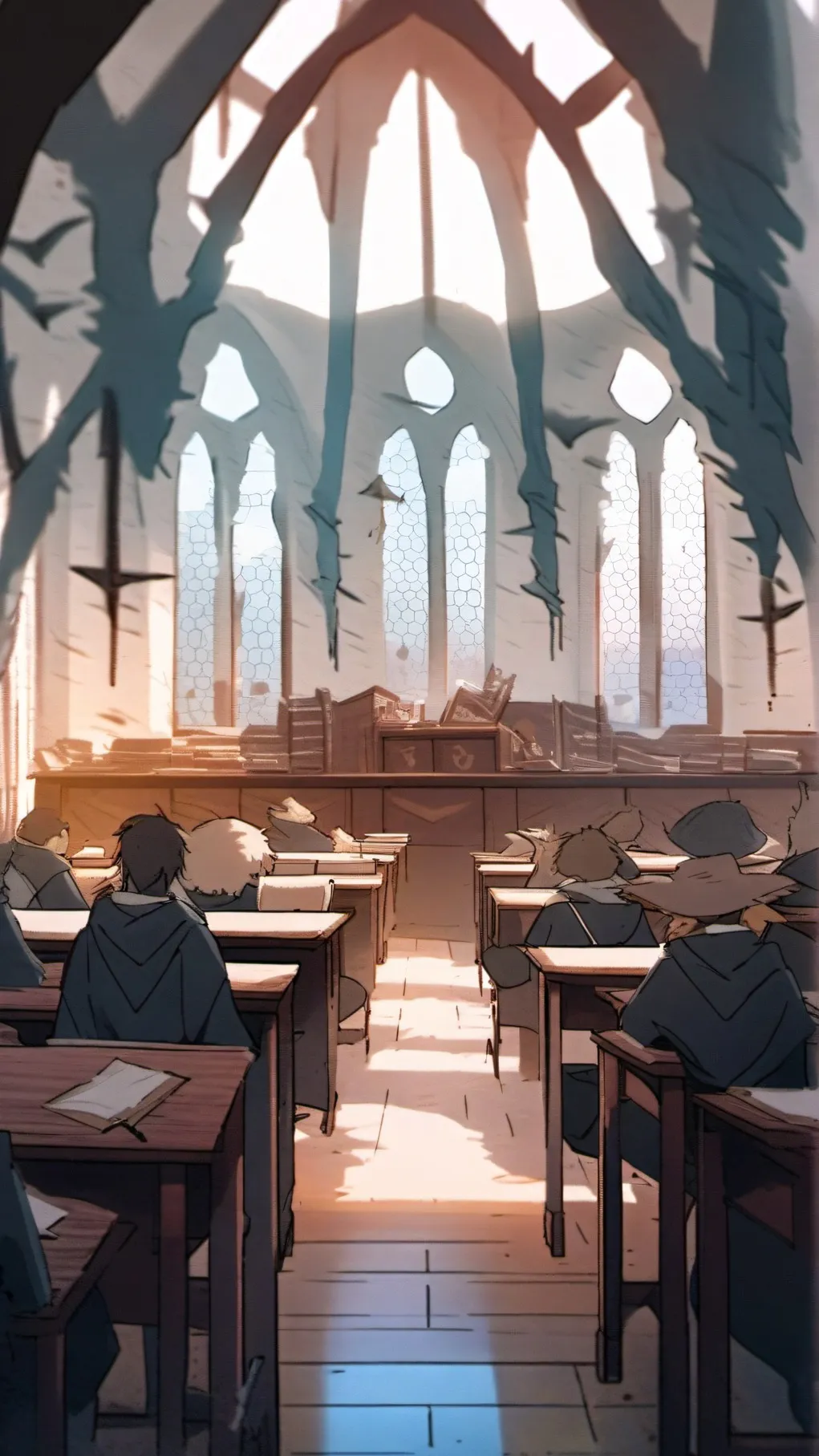 ai character: Hogwarts background