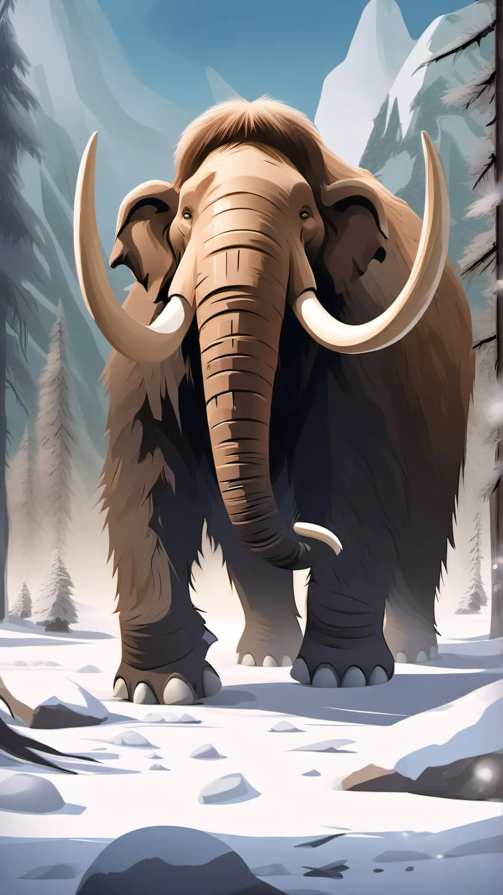 ai character: mammoth background