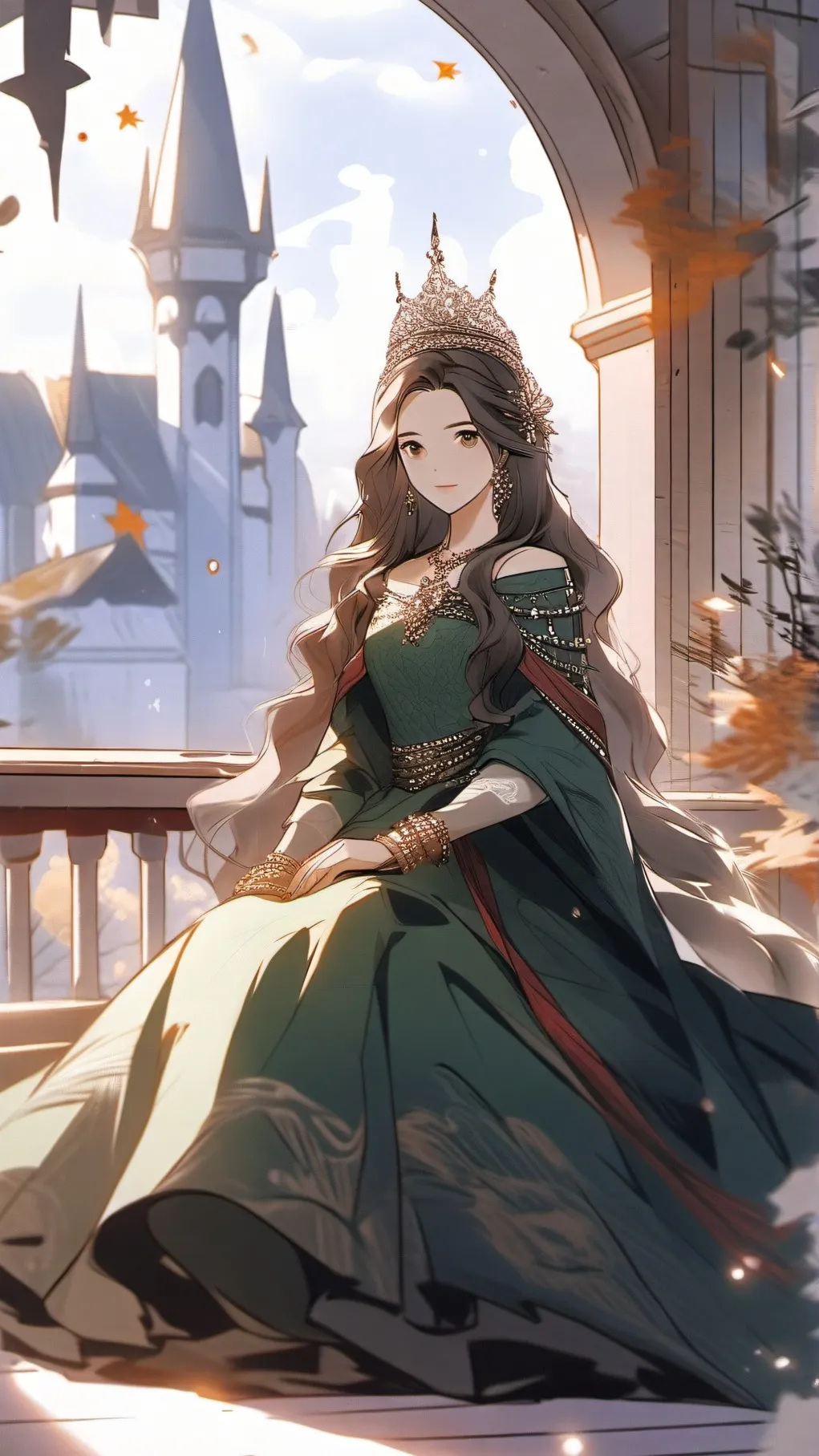 ai character: queen background