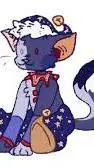 ai character: Moon cat! background