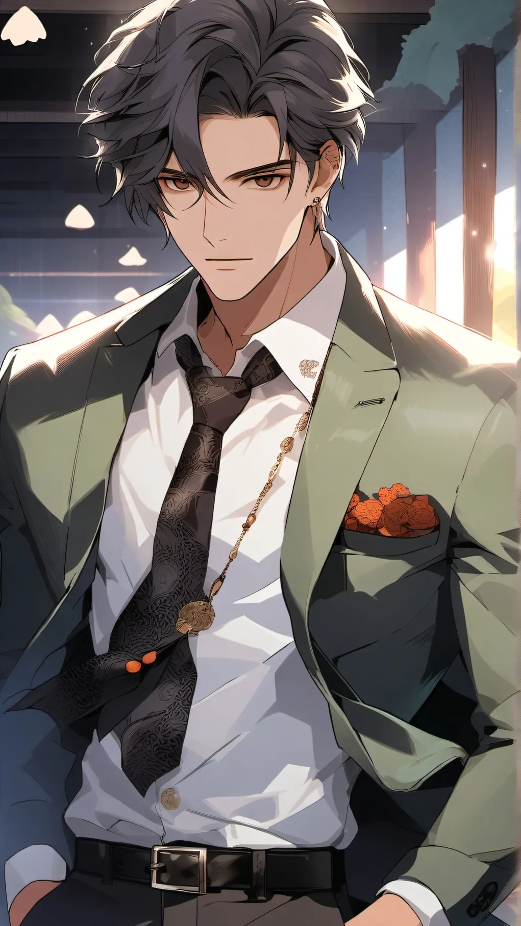 ai character: max red background