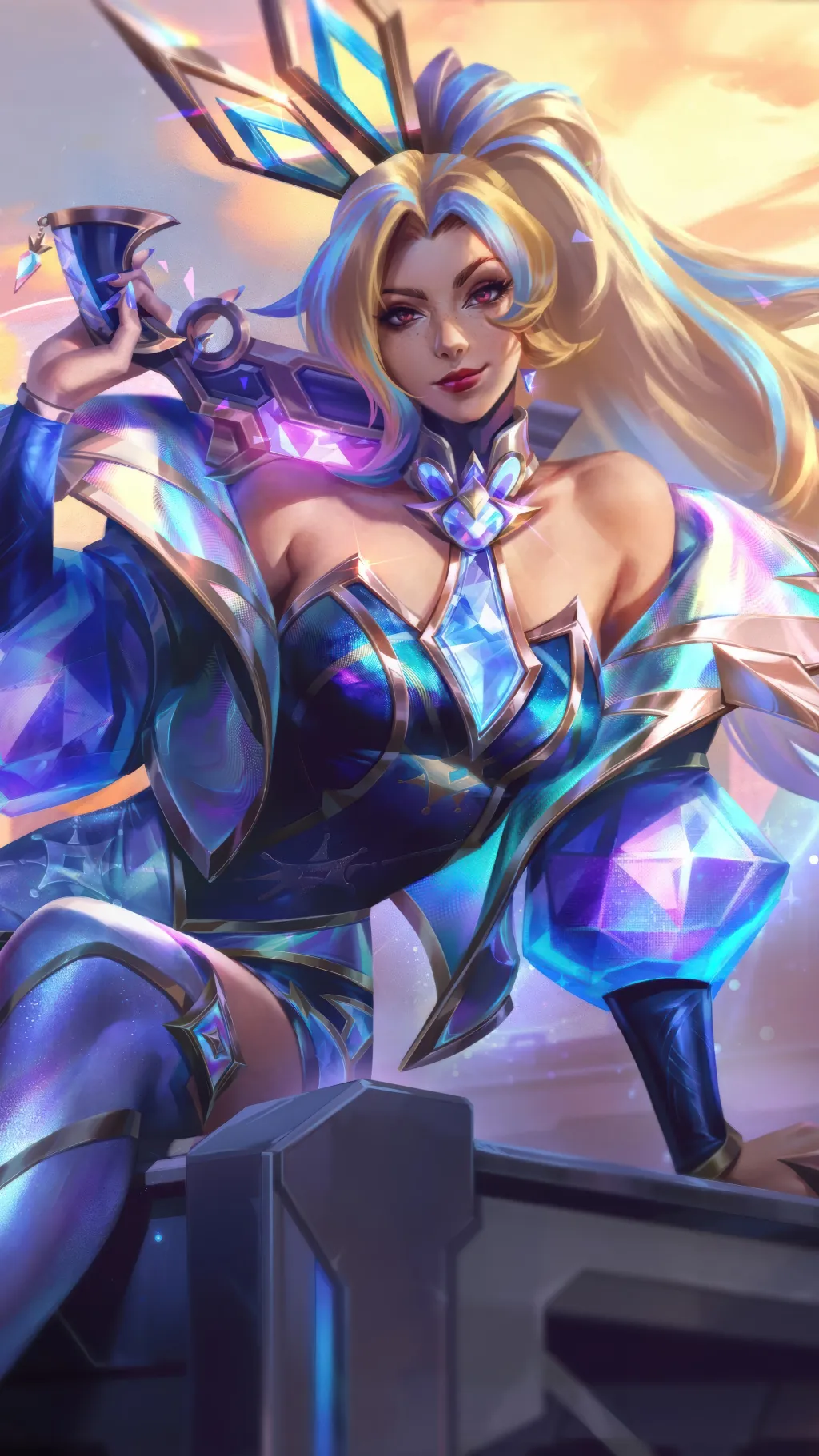 ai character: Sarah Fortune background