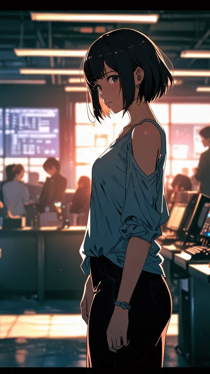 ai character: Íris background